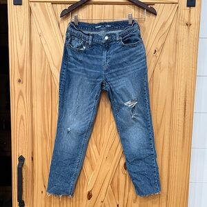 Old Navy Distressed Ankle Jeans - Blue